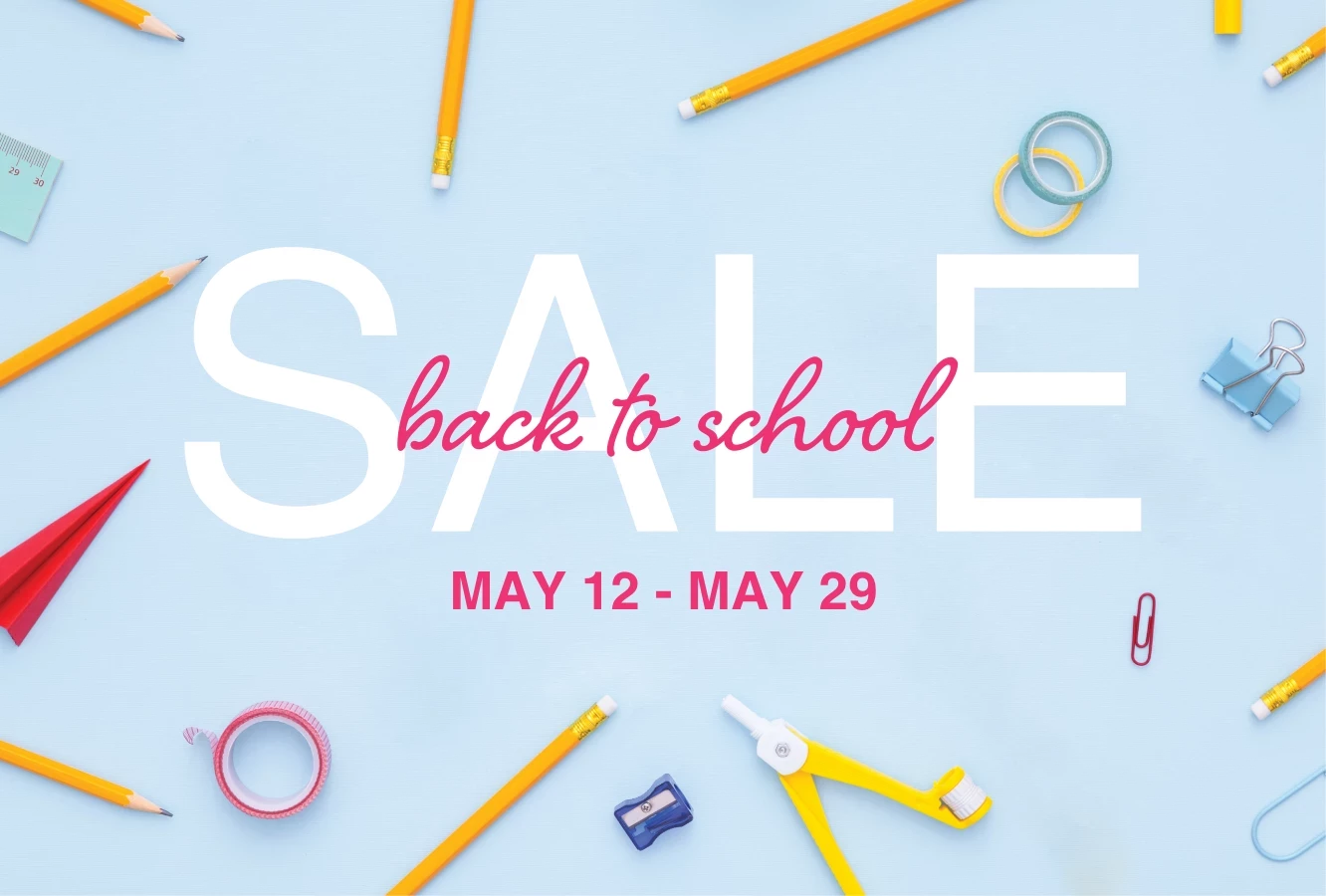 Pastel School Supplies