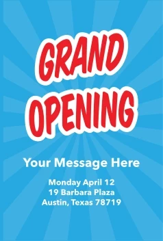 Grand Opening Banner