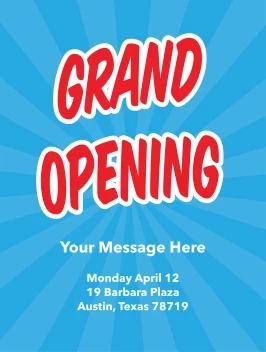 Grand Opening Banner
