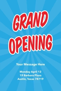 Grand Opening Banner