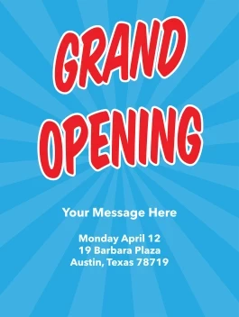 Grand Opening Banner
