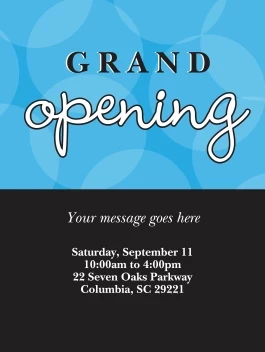 Transparent Circles Grand Opening