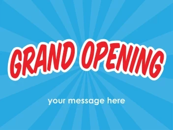 Grand Opening Banner