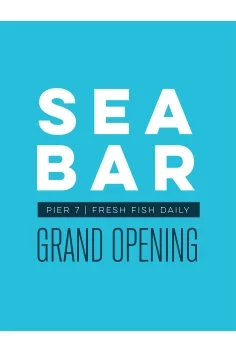 sea blue bar