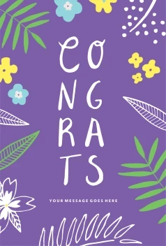 Congrats Fun Botanical