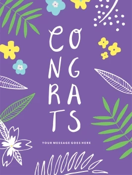 Congrats Fun Botanical