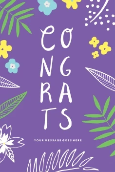Congrats Fun Botanical