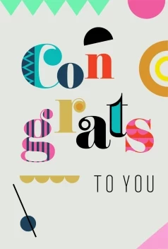 Congrats Geometric Retro