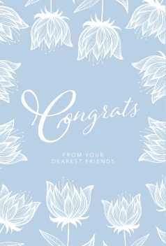 Congrats Soft Flowers