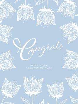Congrats Soft Flowers