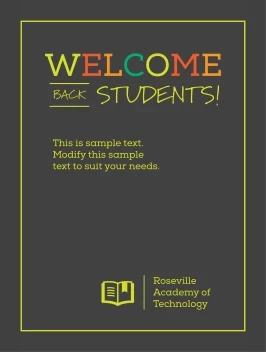 Welcome Back Students