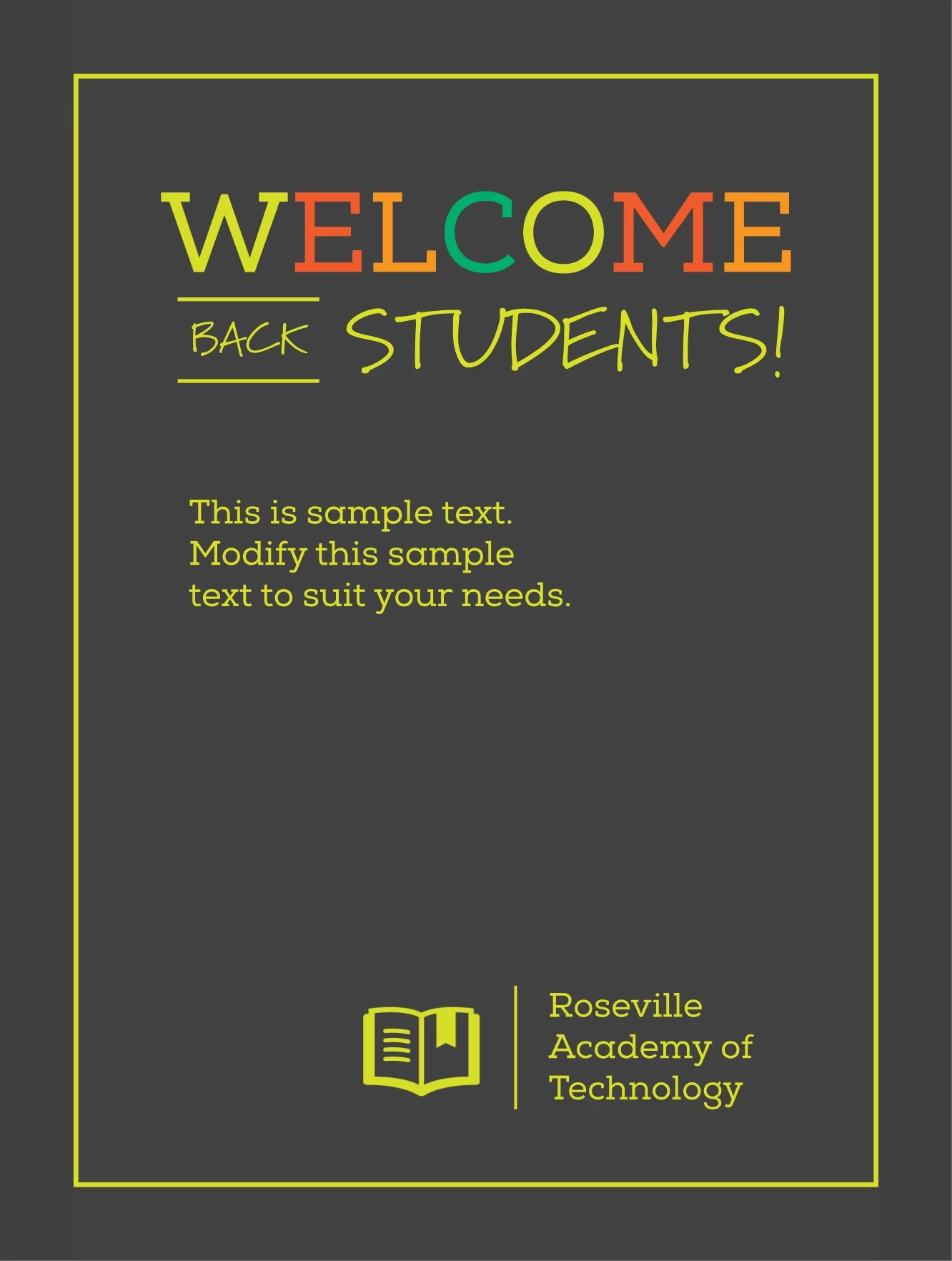 Welcome Back Students
