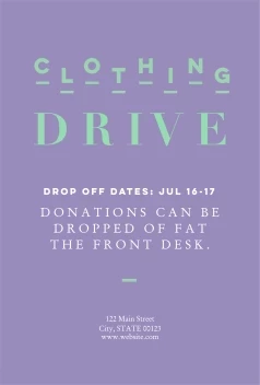 Clothing Drive