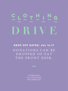 Clothing Drive