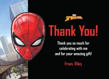 Spider-Man Webbed Wonder Thank You