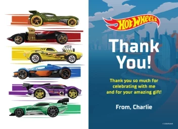 Hot Wheels Thank You