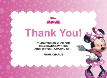Minnie Mouse Thank You
