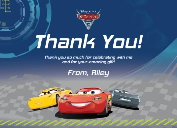 Cars 3 Thank You