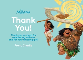 Moana Thank You