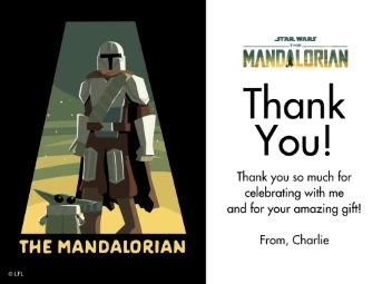 Star Wars Mandalorian Thank You