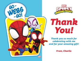Spidey and Friends Thank You