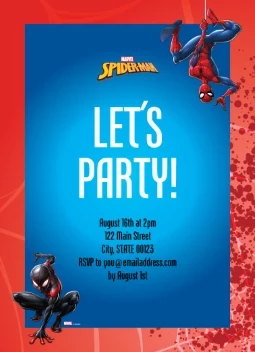 Spider-Man Webbed Wonder Invitation
