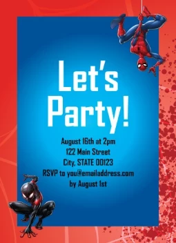 Spider-Man Webbed Wonder Invitation