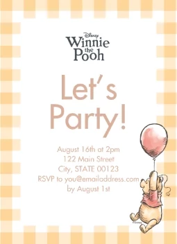 Winnie the Pooh Invitation