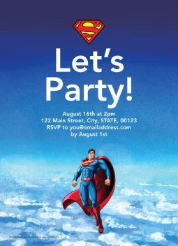 Superman Invitation