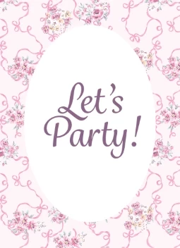 Ribbon and Roses Invitation