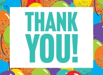 Birthday Celebration Thank You