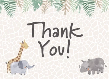 Soft Jungle Thank You