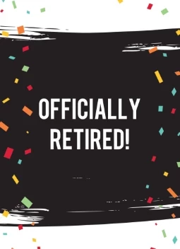 Officially Retired Invitation