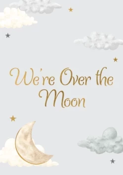 Over the Moon Invitation