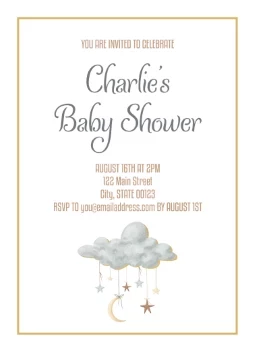 Over the Moon Invitation