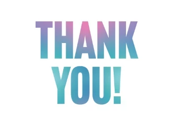 Vibrant Ombre Thank You