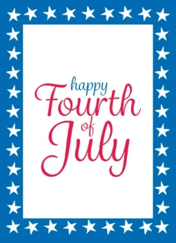Painted Patriotic Invitation