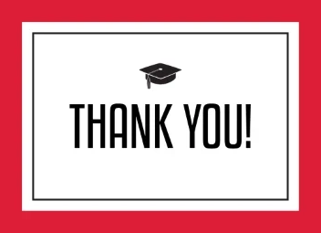 School Spirit Grad Thank You