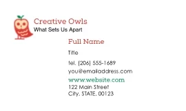 Creative Owl