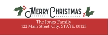 Classic Holiday Label
