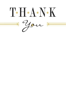 Craft Thank You Gold