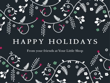 Happy Holidays Floral