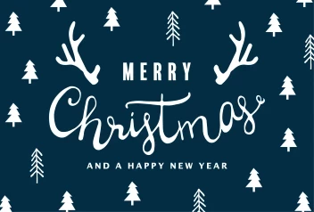 Merry Christmas Trees Pattern