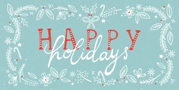 Happy Holidays Botanical