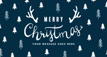 Merry Christmas Trees Pattern