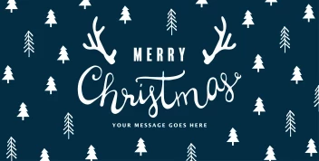 Merry Christmas Trees Pattern