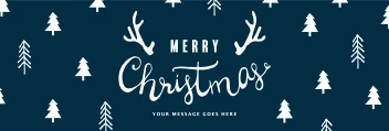 Merry Christmas Trees Pattern