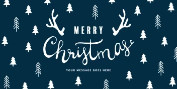 Merry Christmas Trees Pattern