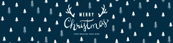 Merry Christmas Trees Pattern