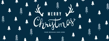 Merry Christmas Trees Pattern